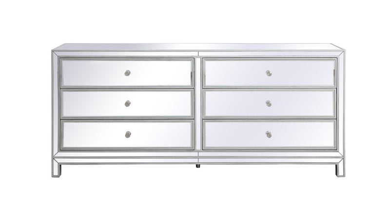 Elegant Lighting MF73672S Chest, Antique Silver