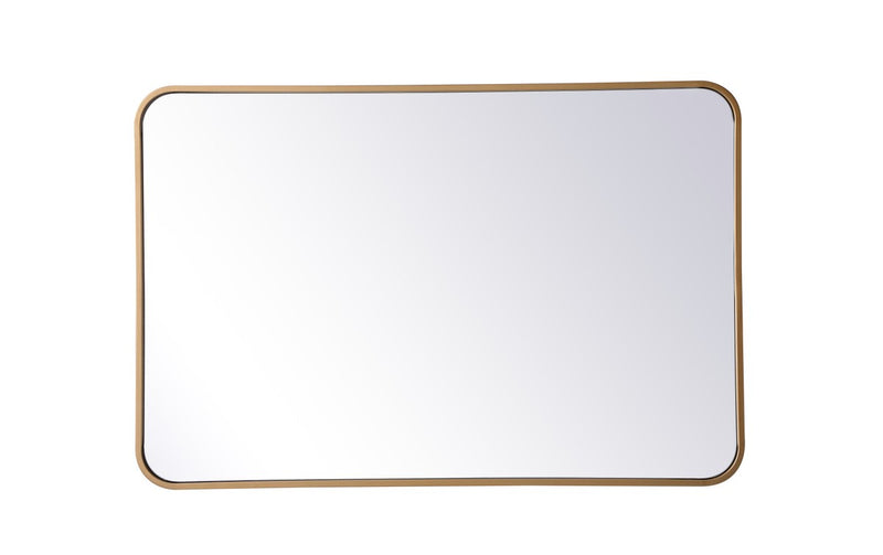 Elegant Lighting MR802436BR Mirror, Brass