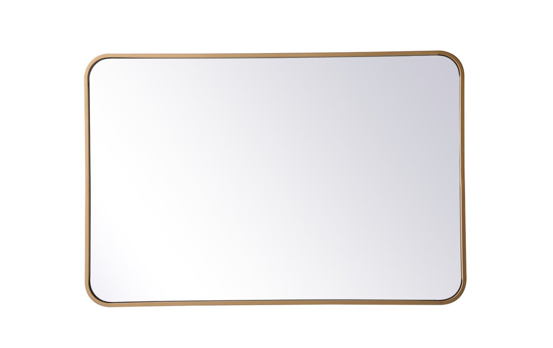 Elegant Lighting MR802436BR Mirror, Brass