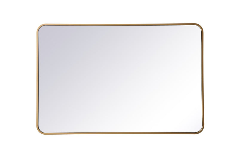 Elegant Lighting MR802842BR Mirror, Brass