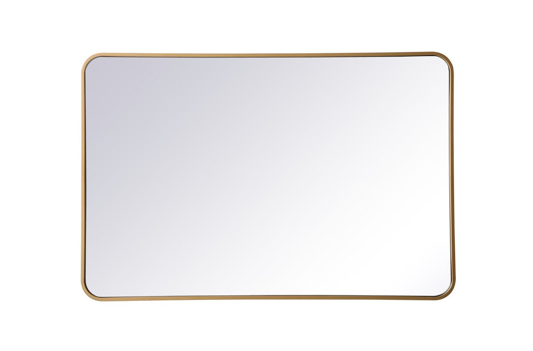 Elegant Lighting MR802842BR Mirror, Brass