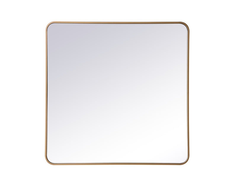 Elegant Lighting MR803636BR Mirror, Brass