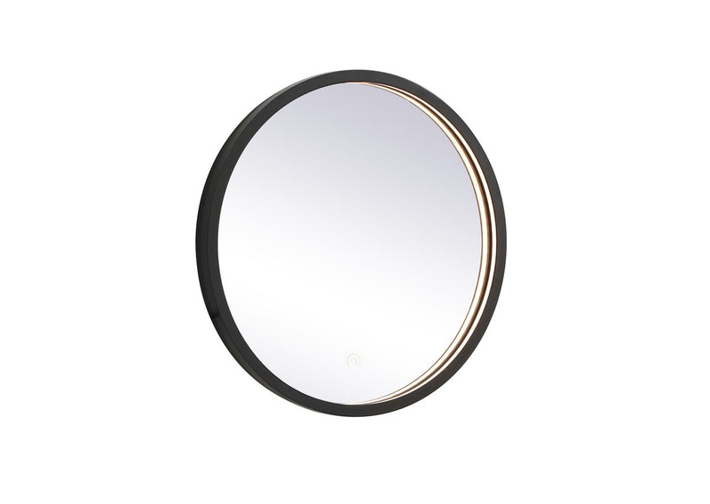 Elegant Lighting MRE6018BK LED Mirror, Black