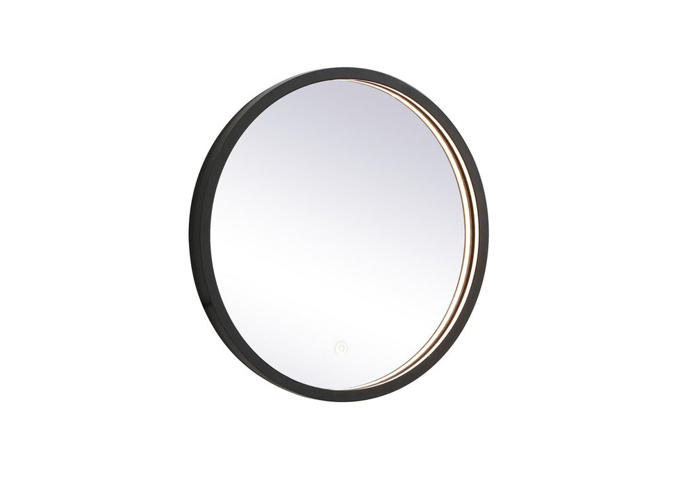 Elegant Lighting MRE6018BK LED Mirror, Black