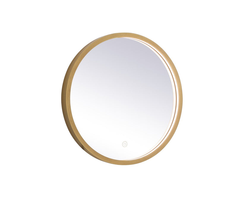 Elegant Lighting MRE6018BR LED Mirror, Brass
