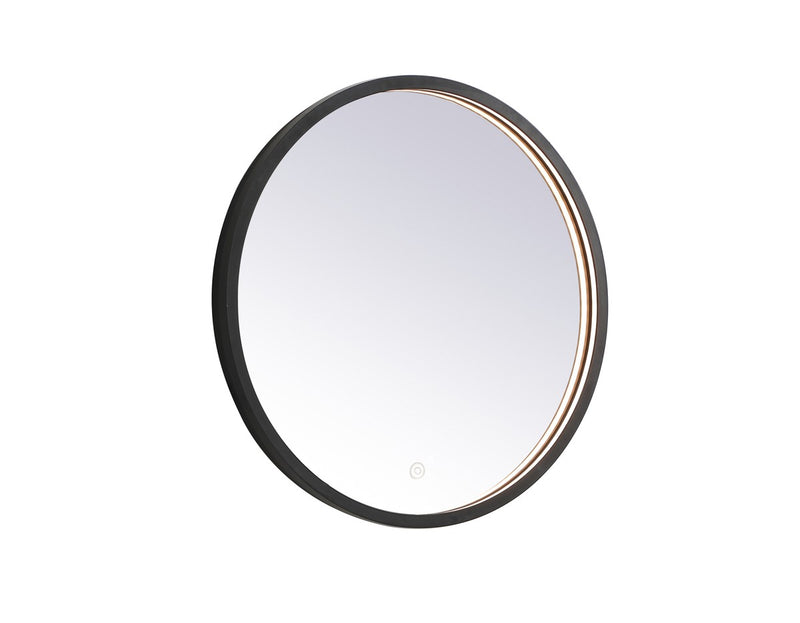 Elegant Lighting MRE6021BK LED Mirror, Black