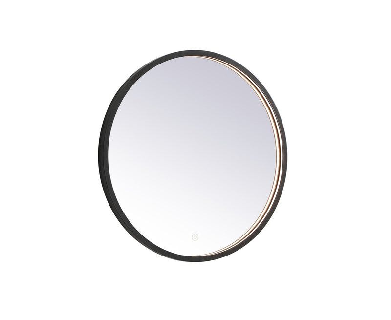 Elegant Lighting MRE6024BK LED Mirror, Black