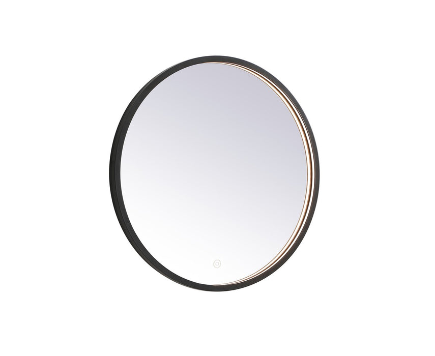 Elegant Lighting MRE6024BK LED Mirror, Black