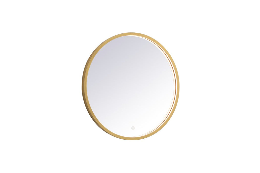 Elegant Lighting MRE6024BR LED Mirror, Brass