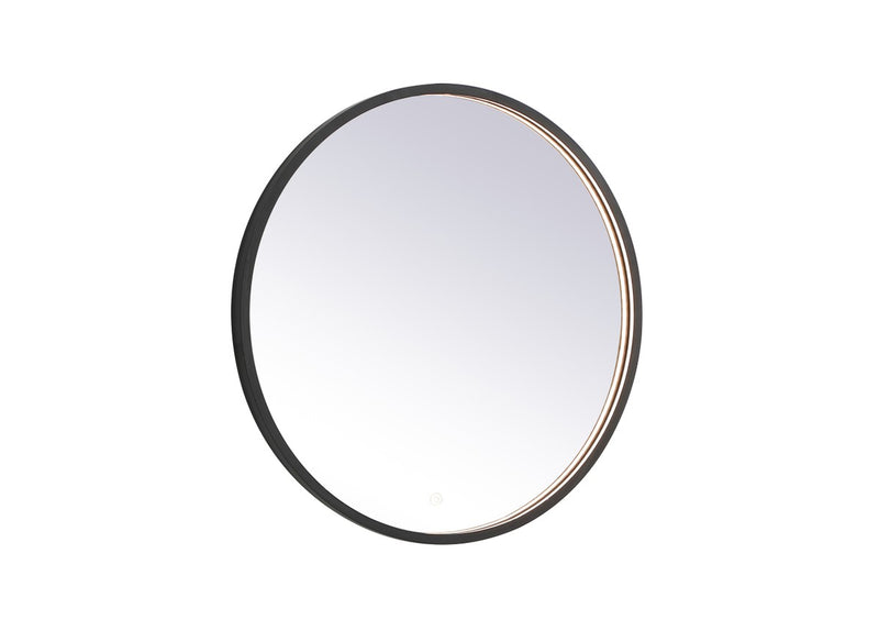 Elegant Lighting MRE6028BK LED Mirror, Black