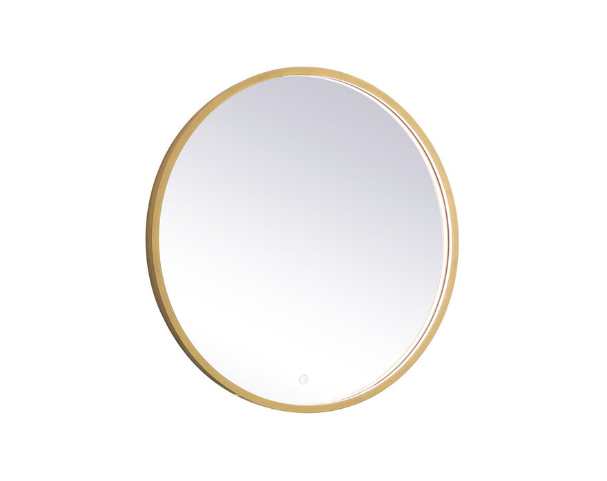 Elegant Lighting MRE6028BR LED Mirror, Brass