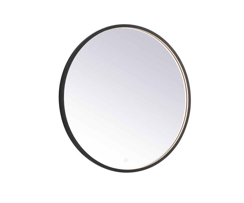 Elegant Lighting MRE6032BK LED Mirror, Black