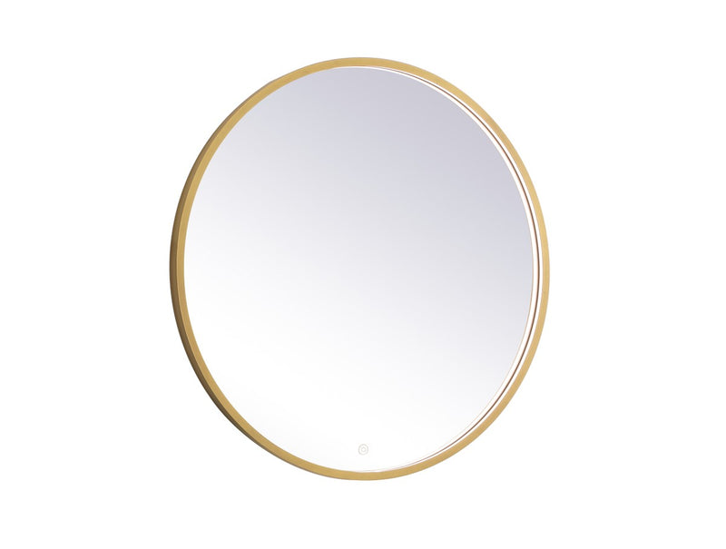 Elegant Lighting MRE6032BR LED Mirror, Brass