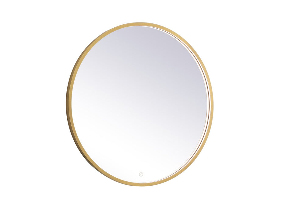 Elegant Lighting MRE6032BR LED Mirror, Brass