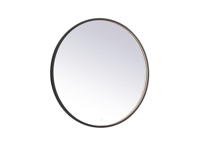 Elegant Lighting MRE6036BK LED Mirror, Black