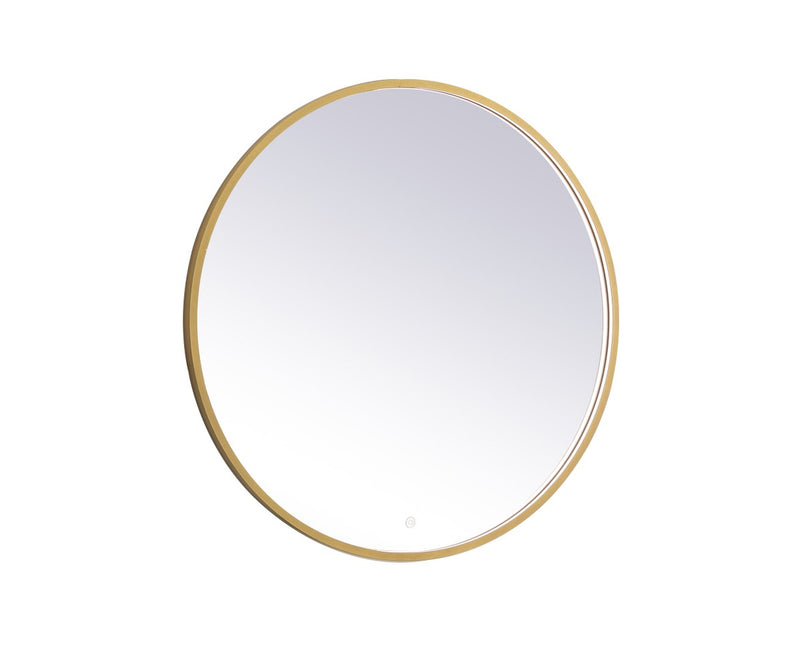 Elegant Lighting MRE6036BR LED Mirror, Brass