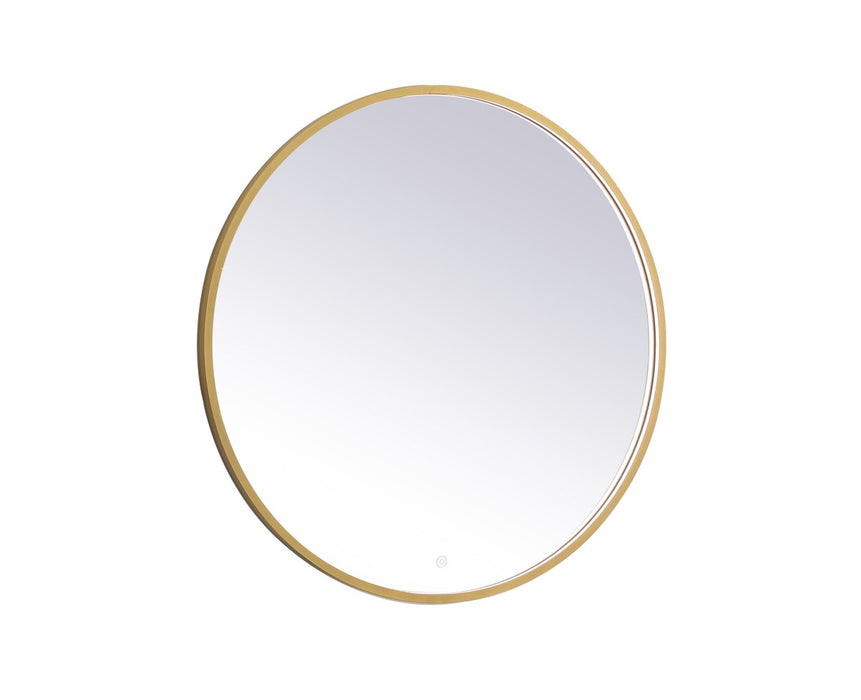 Elegant Lighting MRE6036BR LED Mirror, Brass