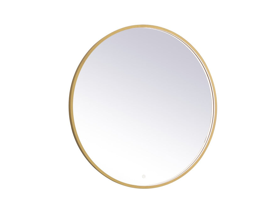 Elegant Lighting MRE6039BR LED Mirror, Brass