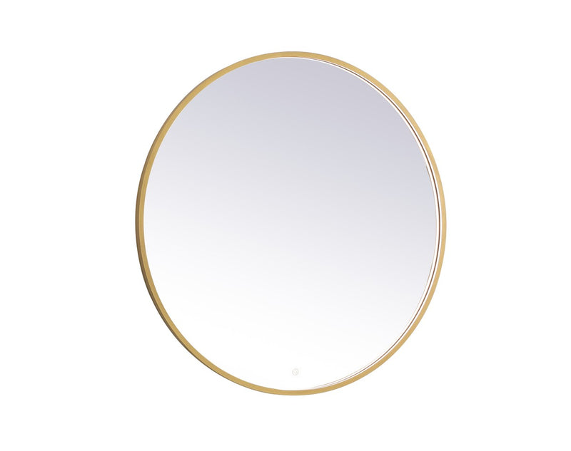 Elegant Lighting MRE6042BR LED Mirror, Brass