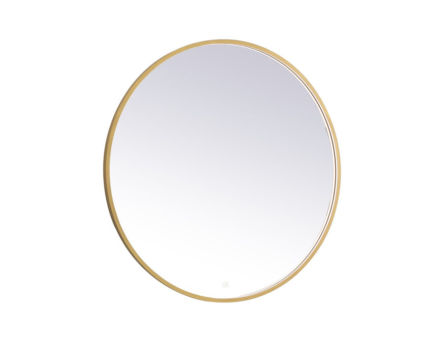 Elegant Lighting MRE6042BR LED Mirror, Brass