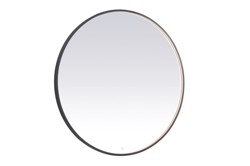 Elegant Lighting MRE6045BK LED Mirror, Black