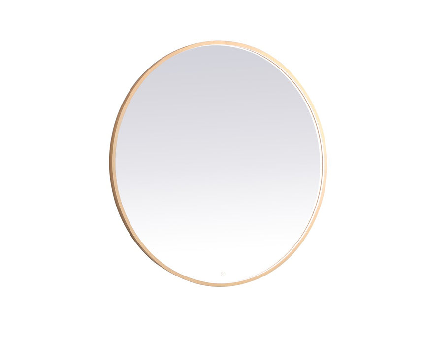 Elegant Lighting MRE6045BR LED Mirror, Brass