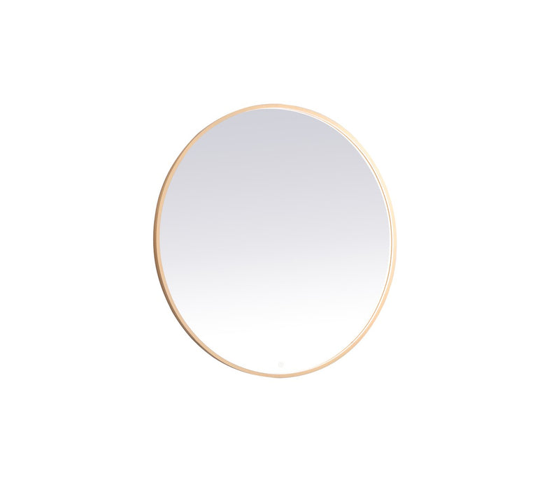 Elegant Lighting MRE6048BR LED Mirror, Brass