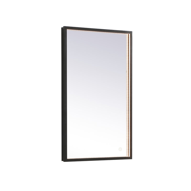 Elegant Lighting MRE61830BK LED Mirror, Black