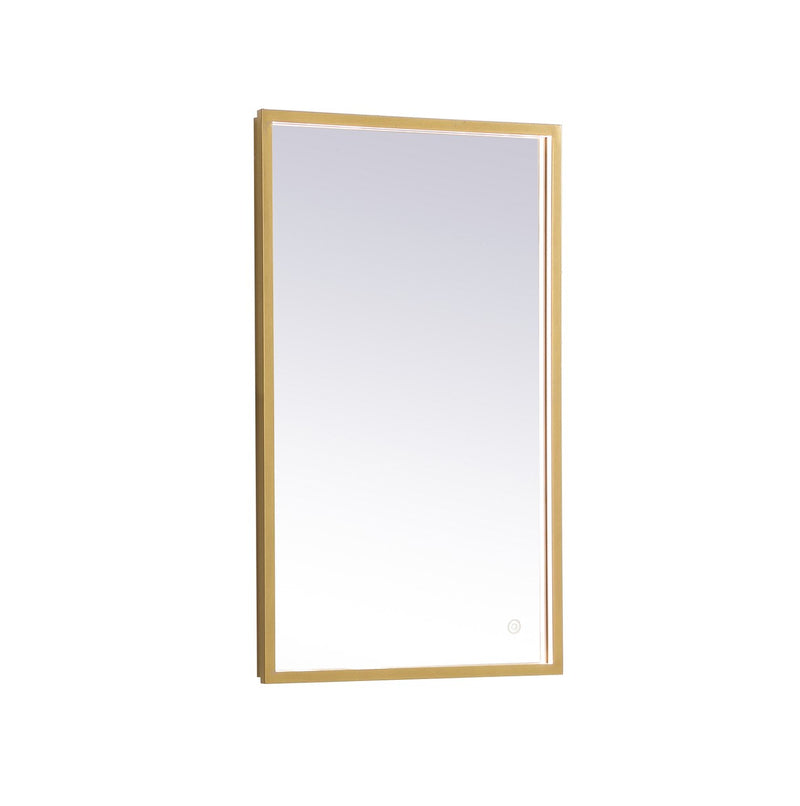 Elegant Lighting MRE61830BR LED Mirror, Brass