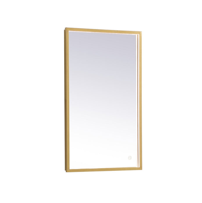 Elegant Lighting MRE61830BR LED Mirror, Brass
