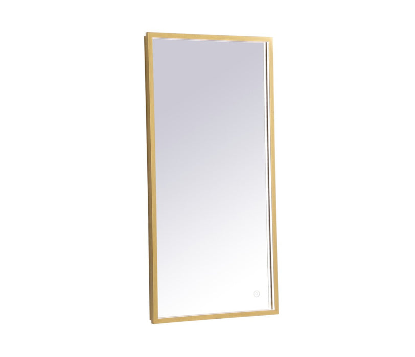 Elegant Lighting MRE61836BR LED Mirror, Brass