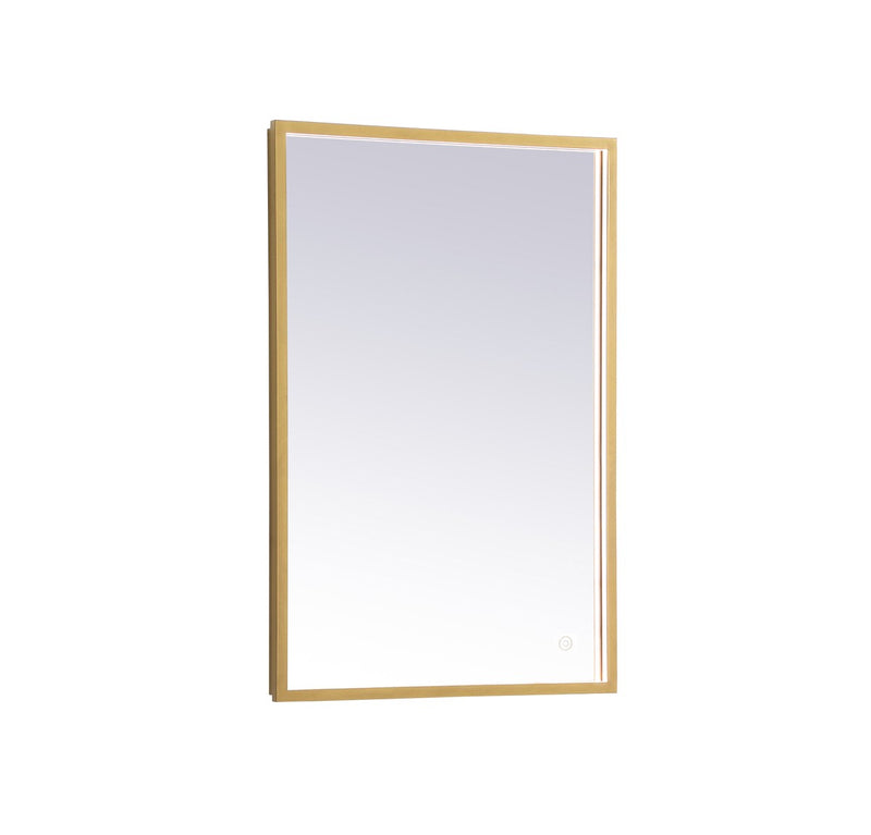 Elegant Lighting MRE62030BR LED Mirror, Brass