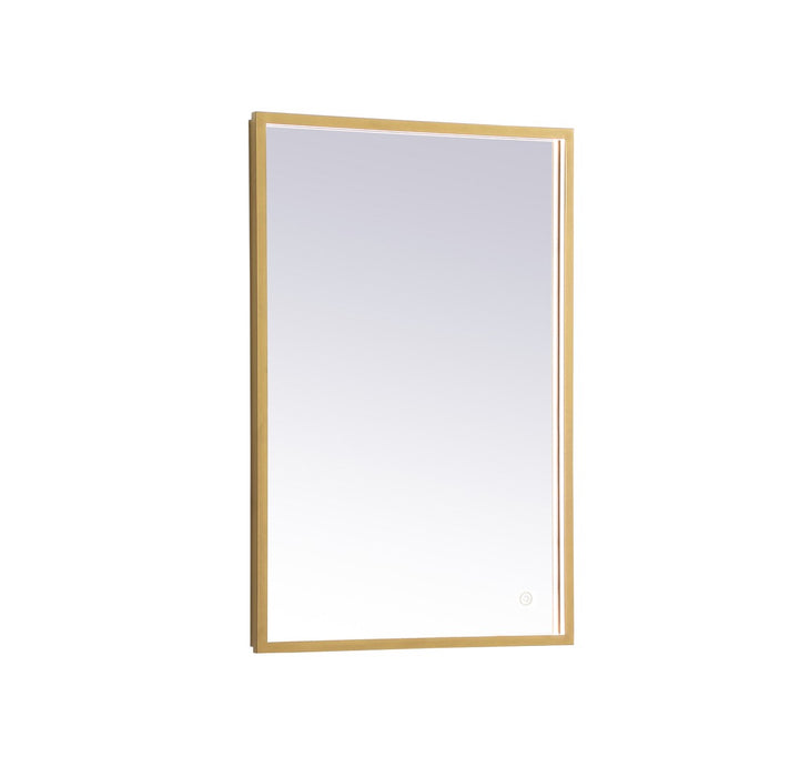 Elegant Lighting MRE62030BR LED Mirror, Brass