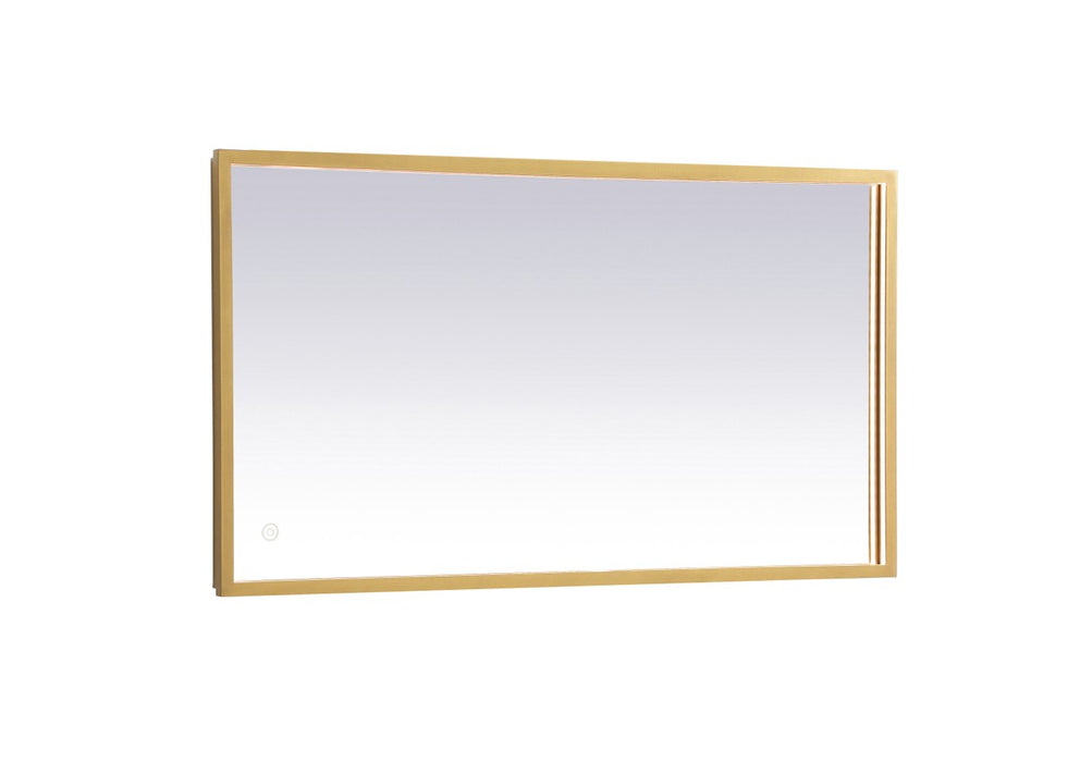 Elegant Lighting MRE62036BR LED Mirror, Brass