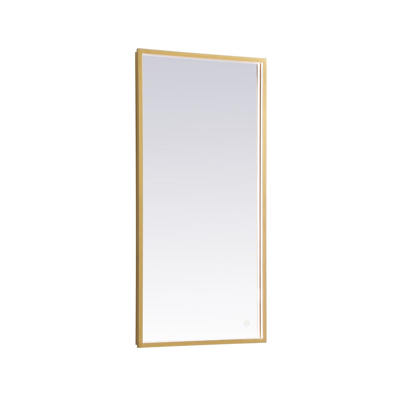 Elegant Lighting MRE62040BR LED Mirror, Brass