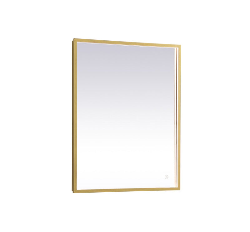 Elegant Lighting MRE62430BR LED Mirror, Brass