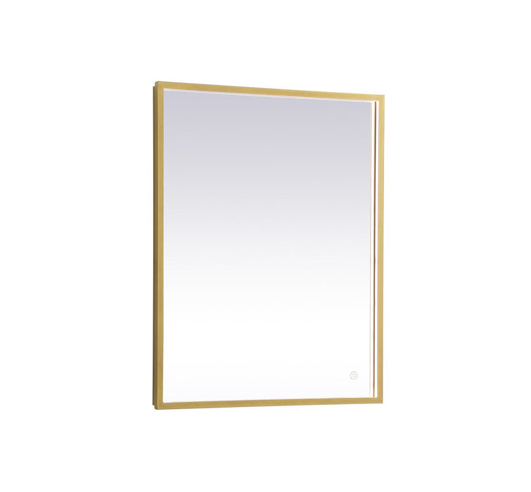 Elegant Lighting MRE62430BR LED Mirror, Brass