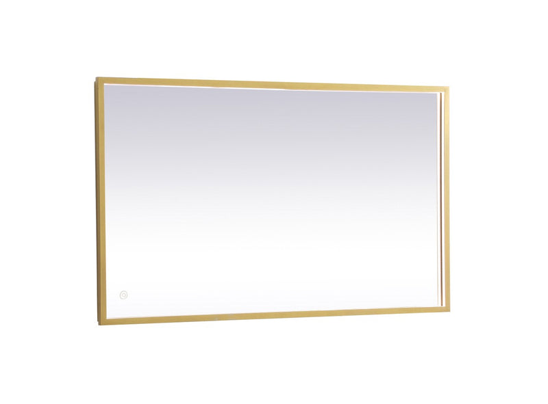 Elegant Lighting MRE62440BR LED Mirror, Brass