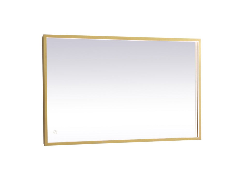 Elegant Lighting MRE62440BR LED Mirror, Brass