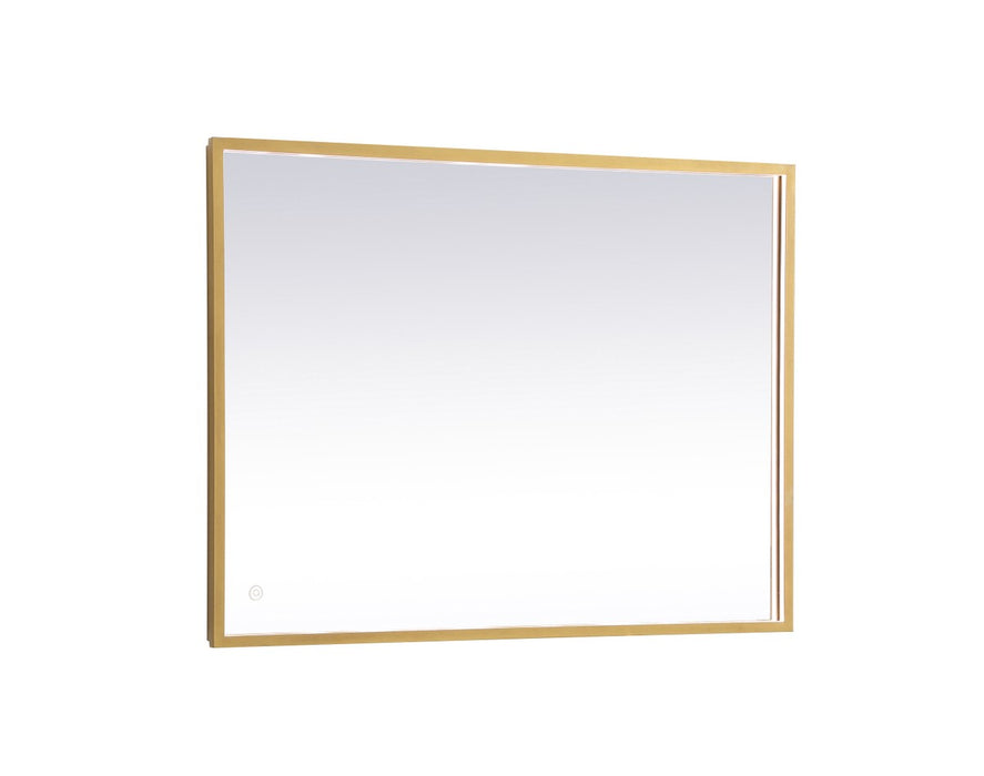 Elegant Lighting MRE62736BR LED Mirror, Brass