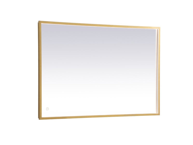 Elegant Lighting MRE62740BR LED Mirror, Brass