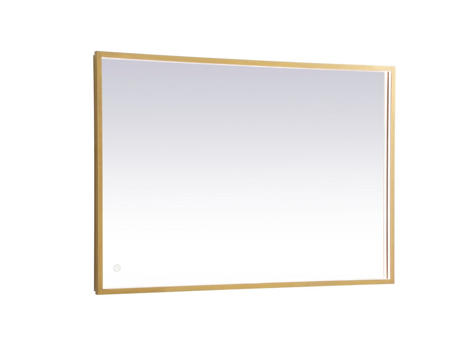 Elegant Lighting MRE62740BR LED Mirror, Brass