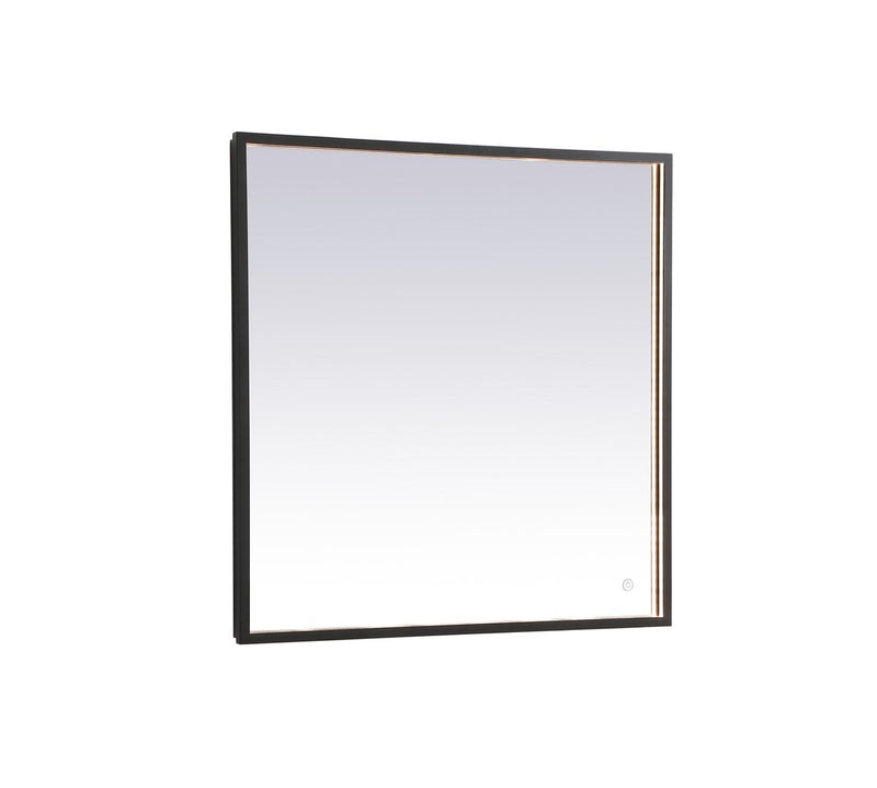 Elegant Lighting MRE63030BK LED Mirror, Black
