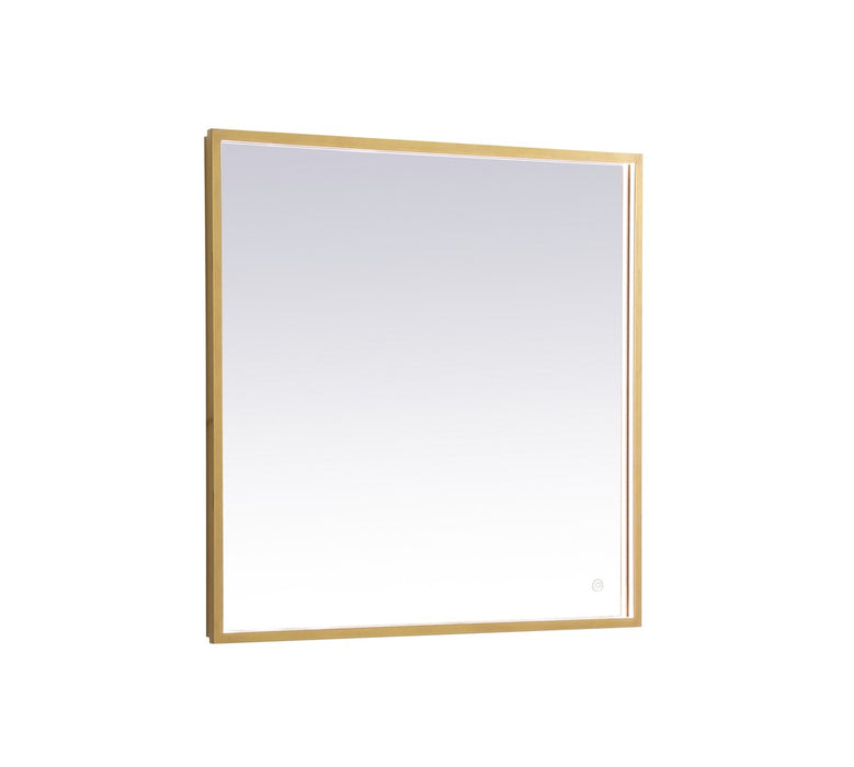 Elegant Lighting MRE63030BR LED Mirror, Brass