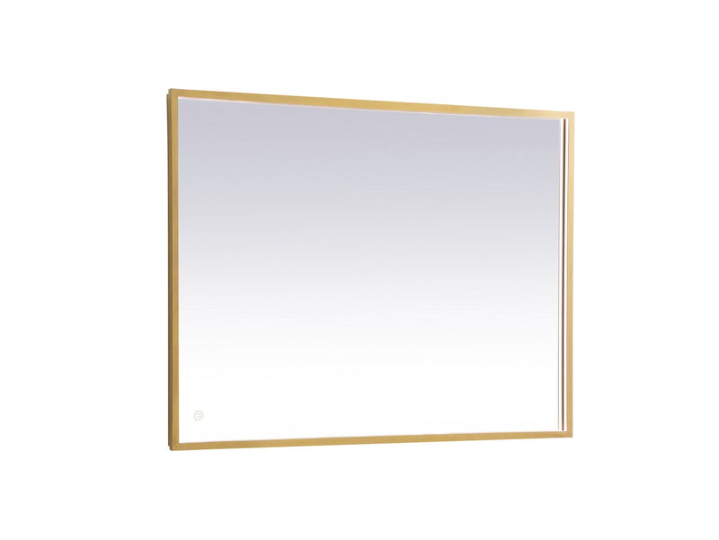 Elegant Lighting MRE63040BR LED Mirror, Brass