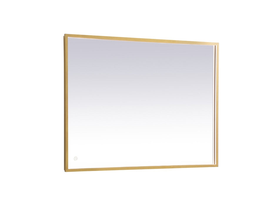 Elegant Lighting MRE63040BR LED Mirror, Brass