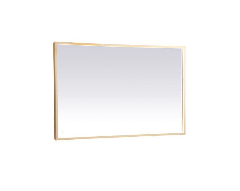 Elegant Lighting MRE63048BR LED Mirror, Brass