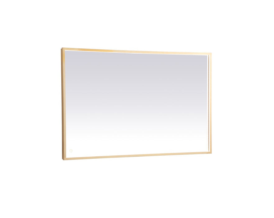 Elegant Lighting MRE63048BR LED Mirror, Brass