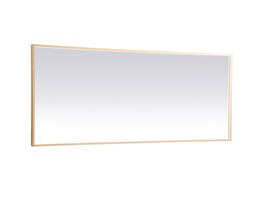 Elegant Lighting MRE63072BR LED Mirror, Brass
