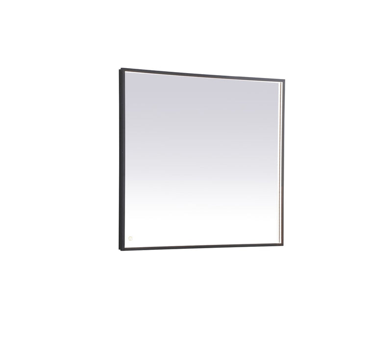 Elegant Lighting MRE63640BK LED Mirror, Black